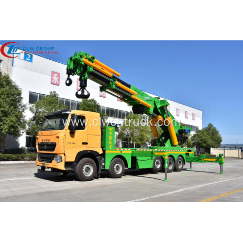 Guaranteed 100% SINO HOWO Truck Mounted 100tons Crane